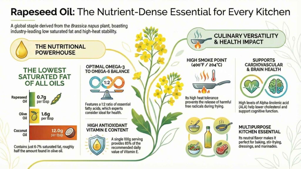 Rapeseed oil benefits