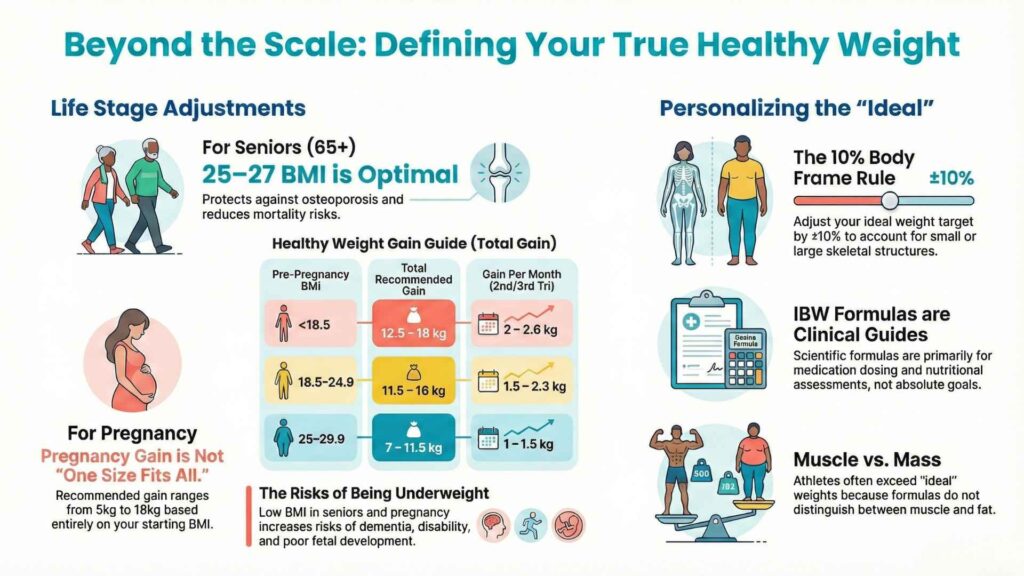 Ideal body weight for women