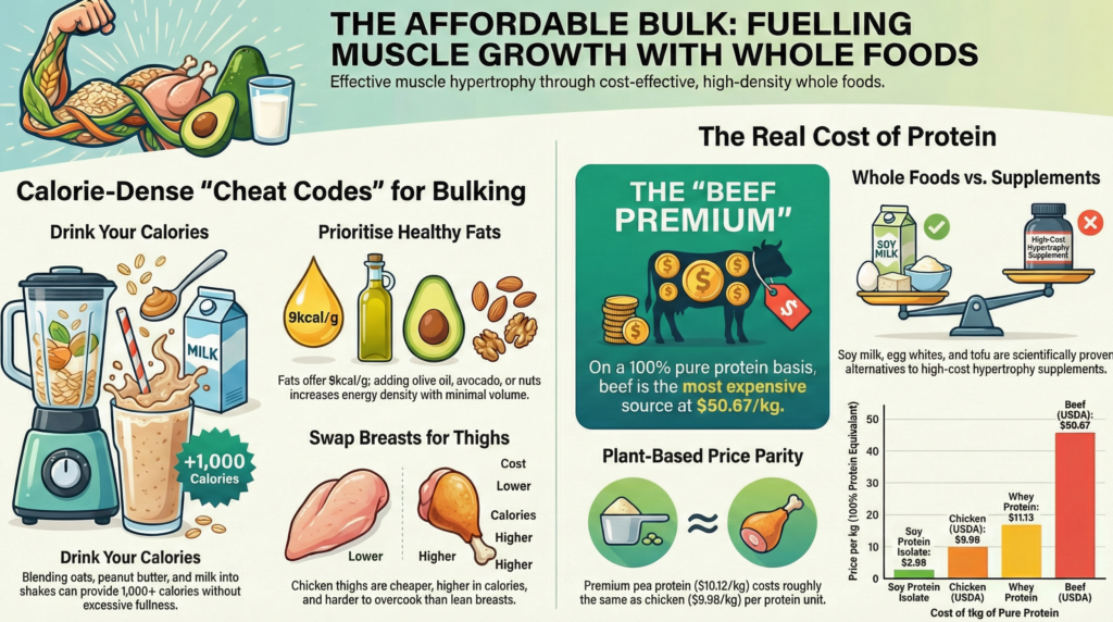 Home-cooked Indian protein sources used in an affordable bodybuilding diet India