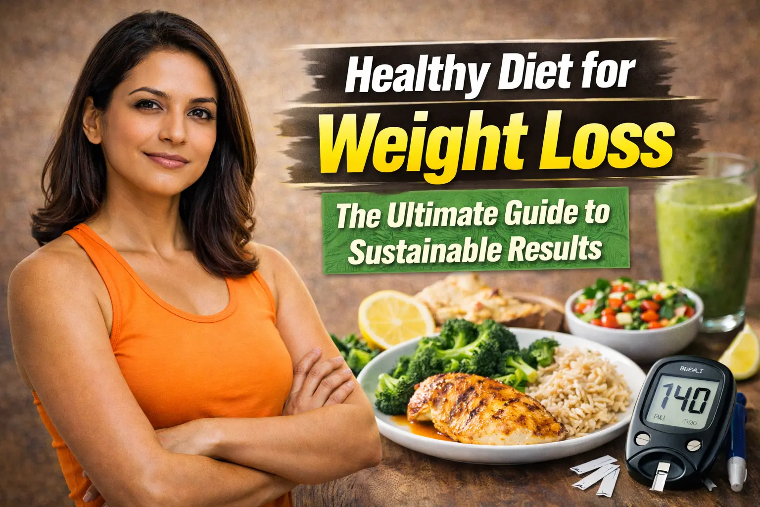 Healthy Diet for Weight Loss: The Ultimate Guide to Sustainable Results (Grammar done) Have you ever wondered why, despite your best efforts and your search for the right weight loss foods, the stubborn weight refuses to budge, leaving you exhausted and perpetually hungry? You are not alone; for many Indian professionals and homemakers, the search for a healthy diet for weight loss often leads down a path of extreme restriction that is simply impossible to maintain. A healthy diet for weight loss involves a sustainable calorie deficit achieved through a balanced intake of whole grains, lean proteins, and high-fiber vegetables while limiting ultra-processed foods. In the Indian context, this means optimizing the traditional thali by incorporating regional weight loss foods to improve metabolic health and ensure long-term success. Why is it so hard to maintain a healthy diet for weight loss without feeling hungry? The primary reason most people fail to stick to a healthy diet for weight loss is the physiological battle against hunger, which is often triggered by an improper balance of macronutrients. When we consume a diet high in refined carbohydrates—such as white rice, maida, or sugary snacks—our blood glucose levels spike rapidly, followed by an equally sharp crash. This rollercoaster effect signals the brain that the body needs more energy, leading to intense cravings. The Science of Satiety and Hormones I know it’s hard to find time to cook elaborate meals, but understanding satiety is crucial. Satiety is the feeling of fullness and satisfaction after a meal, and it is largely driven by three components: fiber, protein, and healthy fats. In a typical Indian household, the ratio of carbohydrates to these satiating elements is often skewed. For example, a meal consisting mostly of white rice and a small portion of dal provides energy but very little to keep the stomach full. Let’s simplify the hormones involved. Ghrelin is the hunger hormone that sends signals to your brain to eat. When you follow a restrictive healthy diet for weight loss that is too low in calories, your ghrelin levels rise, and your leptin levels—the hormone that signals fullness—drop. This is your body’s survival mechanism, making you feel like you are starving even if you have adequate fat stores. Managing Emotional Hunger in Indian Households The psychological aspect of hunger cannot be ignored. For many Indian homemakers and professionals, food is a primary way to manage stress. The pressure of balancing a career and a household often leads to emotional eating. When the diet is too rigid, it adds to this stress, making forbidden foods even more attractive. A successful, healthy diet for weight loss must be flexible enough to include a foundation of wholesome foods you actually enjoy. Factor Impact on Hunger Solution for Weight Loss Refined Carbs Causes insulin spikes and rapid hunger Swap for whole grains (Millets/Oats) Low Protein Leads to frequent snacking Include 20-30g protein per meal Inadequate Fiber Results in poor digestion and low satiety Aim for 400g of vegetables daily High Stress Triggers cortisol and emotional eating Practice mindful eating and portion control The frustration of following strict diets and not seeing results on the scale. The frustration of stepping on the scale after a week of perfect eating, only to see the same number, is a major reason why many abandon their healthy diet for weight loss. What this means for your daily routine is that you might be focusing on the wrong metric. Weight loss is not linear, and the scale often fails to reflect fat loss, muscle gain, or improved hydration levels. The Myth of Scale Weight In simple terms, weight is a measure of everything in your body: bones, muscles, organs, water, and fat. If you have started a new exercise routine alongside your healthy diet for weight loss, you might be gaining muscle while losing fat. Since muscle is denser than fat, your weight might stay the same, but your clothes will fit better. This is known as body recomposition. Understanding Water Retention and Fat Loss Another factor that causes scale frustration is water retention. High salt intake, hormonal fluctuations (especially during the menstrual cycle for women with PCOS), and stress can cause the body to hold onto water. For example, 1 gram of glycogen binds with approximately 3 to 4 grams of water. If you have a high-carb meal after a few days of restriction, the scale will jump, but it is not fat gain—it is simply water. It is also important to consider the plateau phase. After initial weight loss, the body often adapts to lower calorie intake by slowing metabolism. To break a plateau, it is often more effective to increase activity intensity rather than cut more calories, which can further damage your metabolic rate. Reason for Stagnant Scale Underlying Mechanism Recommended Action Muscle Gain Muscle is denser and heavier than fat Measure waist circumference, not just weight Water Retention High sodium or hormonal shifts Reduce salt intake; stay hydrated Metabolic Adaptation Body burns fewer calories at a lower weight Incorporate strength training to boost BMR Inflammation Stress or lack of sleep Prioritize 7-8 hours of restful sleep Why starving yourself or cutting all carbs is not a healthy diet for weight loss. The short answer is that the human body is designed to survive, not to be skinny. When you starve yourself, your body perceives a famine and enters power-save mode. It begins to break down muscle tissue to provide glucose for the brain and slows down your heart rate to conserve energy. This makes it nearly impossible to maintain a healthy diet for weight loss because your body will eventually force you to eat. The Problem with Zero-Carb Diets In the Indian context, cutting all carbs usually means eliminating rice, roti, and poha—staples that have been part of our culture for centuries. This is often unsustainable and can lead to nutrient deficiencies. Carbohydrates are the primary fuel source for the brain. Without them, you may experience carb flu, characterized by headaches, irritability, brain fog, and severe fatigue. Choosing Complex Carbs Over Deprivation Furthermore, a healthy diet for weight loss should never be about deprivation. When you label foods as good or bad, you create a disordered relationship with eating. Instead of cutting out carbs, the goal should be to choose complex carbohydrates. These are found in whole grains, legumes, and vegetables. They contain fiber, which slows the absorption of sugar, providing a steady stream of energy. Understanding calorie deficits, metabolism, and the role of Indian kitchen staples. To achieve sustainable results, we must understand the why behind the weight. Metabolism is not a static number; it is a dynamic process influenced by age, sex, muscle mass, and even the spices in your pantry. A healthy diet for weight loss leverages Indian weight loss foods to work with your body rather than against it. Calorie Deficit Simplified Indian kitchen staples are surprisingly well-suited for metabolic health if used mindfully. Spices such as turmeric, cumin, and cinnamon have thermogenic properties, meaning they can slightly increase your metabolic rate. For example, the piperine in black pepper, when combined with the curcumin in turmeric, enhances absorption and acts as an anti-inflammatory agent, both of which are essential for weight management. Let’s simplify calorie deficit. It doesn't mean eating as little as possible. For most Indian adults, a deficit of 300 to 500 calories below their maintenance level is sufficient for a healthy diet for weight loss. If an average sedentary woman needs 1,660 calories a day, she should aim for about 1,200 to 1,300 calories. Reducing calories further can lead to hormonal imbalances, particularly affecting the thyroid and reproductive hormones (PCOS). Fiber: The Role of High-Fiber Staples The role of fiber in this process cannot be overstated. The ICMR-NIN (2024) guidelines emphasize that Indians should consume at least 400 g of vegetables and fruits daily. Fiber acts as a natural gastric balloon, expanding in your stomach to make you feel full. It also feeds the healthy bacteria in your gut, which are increasingly being linked to metabolic health. Indian Staple Metabolic Benefit How to Use in Weight Loss Fenugreek (Methi) Improves insulin response Soak 1 tsp overnight; drink the water Cinnamon Regulates blood sugar levels Add to morning tea or oats porridge Turmeric Reduces inflammation Use in dals as a key weight loss food Ginger/Garlic Boosts digestion and TEF Use fresh paste in vegetable curries Curry Leaves Supports insulin function Add to tadka for Poha, Upma, or Dals Practical Food & Habit Solutions: Simple breakfast swaps and balancing your Indian thali. Transforming your current eating habits into a healthy diet for weight loss doesn’t require an overnight overhaul. Small, practical shifts are more effective than drastic changes. For many, the biggest opportunities for improvement are identifying better breakfast weight loss foods and improving the structure of the lunch thali. Smart Breakfast Alternatives I know it’s hard to find time in the mornings, but your breakfast sets the metabolic tone. A high-carb breakfast like plain white rice idlis can lead to mid-morning hunger. Instead, try these simple swaps: Instead of White Poha: Try Vegetable-loaded Poha with peanuts and extra peas. The fiber and protein transform it into a healthy diet staple for weight loss. Instead of Rava Upma: Try Oats or Dalia Upma. These are whole grains that digest much more slowly than refined semolina. Instead of plain Paratha: try paneer or Sattu Paratha using whole wheat or multigrain flour. This adds a significant protein punch. Mastering the Balanced Indian Thali The MyPlate concept is a visual guide for a healthy diet for weight loss. Imagine your plate divided into four sections. According to the latest ICMR guidelines, half of your plate should be filled with vegetables (both cooked sabzi and raw salad). One quarter should be your protein (dal, paneer, eggs, or chicken), and the final quarter should be your cereal (roti or rice). In simple terms, weight reduction is easier when you don't feel deprived. Instead of taking food away, focus on crowding out unhealthy options by balancing your plate with weight-loss foods. If you love rice, have it! But instead of a mountain of rice with a little dal, have a small bowl of rice with a large bowl of dal and an even larger bowl of sautéed vegetables. Food Group ICMR-NIN 2024 Recommended Intake (Raw) Role in weight loss Cereals & Millets 250g Sustained energy Pulses/Legumes 85g Satiety and muscle repair Vegetables 400g Fiber and micronutrients Fruits 100g Natural vitamins and antioxidants Nuts/Seeds 35g Healthy fats and hormone support Milk/Curd 300ml Calcium and probiotics Managing Medical Conditions: PCOS, Diabetes, Thyroid, and Hypertension. A healthy diet for weight loss is not a one-size-fits-all solution, especially when managing medical conditions. Each condition requires a specific dietary focus to address the underlying metabolic issues. PCOS and Diabetes Management Both PCOS and type 2 diabetes are deeply rooted in insulin resistance. A healthy diet for weight loss for these individuals must prioritize a low-glycemic index (GI) eating pattern, using weight loss foods like ragi, bajra, and jowar, which help stabilize blood sugar. Including seeds like flax and chia is also beneficial for managing the hormonal imbalances associated with PCOS. Addressing Hypothyroidism Hypothyroidism slows down the BMR, making weight loss challenging. A healthy diet for weight loss in this case must include foods high in iodine, selenium, and zinc. Sources like iodized salt, lentils, walnuts, and sunflower seeds are essential. However, be cautious with goitrogens in raw cruciferous vegetables like cabbage; cooking these vegetables neutralizes most of the goitrogenic activity. Eating for Hypertension For managing BP while losing weight, the DASH diet is the gold standard. This healthy diet for weight loss emphasizes reducing sodium to less than 5 g per day while increasing potassium and magnesium. This means skipping high-salt items like pickles and replacing them with fresh fruits, coconut water, and unsalted nuts. Condition Primary Dietary Focus Key Foods to Include Foods to Limit PCOS Low-GI & Anti-inflammatory Cinnamon, Flaxseeds, Fatty fish Sugar, Refined flour Diabetes Carb counting & Fiber Bitter gourd, Fenugreek, Millets Sweet fruits, White rice Thyroid Metabolism & Micronutrients Brazil nuts, Egg whites, Seafood Raw cauliflower, Soya Hypertension Low Sodium & High Potassium Bananas, Spinach, Coconut water Pickles, Papads, Processed cheese Daily Routine Example: A sample full-day healthy diet for weight loss. What this means for your daily routine is that structure creates freedom. Having a plan with the right weight loss foods on hand helps you avoid decision fatigue. Here is a sample day that balances Indian flavors with weight loss goals: Early Morning (6:30 AM): 1 cup warm water with lemon or cinnamon. This hydrates the body and can help regulate blood sugar. Breakfast (8:30 AM): 2 Moong Dal Chillas with mint chutney OR 1 bowl of Oats Porridge with a few walnuts. Mid-Morning (11:00 AM): 1 medium fruit (guava, apple, or orange) OR a glass of fresh buttermilk (Chaas) with roasted jeera. Lunch (1:30 PM): 1-2 multigrain rotis + 1 bowl of seasonal vegetable sabzi + 1 bowl of thick dal + 1 cup of salad. Tea Time (4:30 PM): 1 cup of ginger tea (no sugar) + 1 small bowl of roasted Makhana or Chana. Dinner (7:30 PM): 1 bowl of Vegetable Millet Khichdi OR 150 g of grilled paneer with sautéed spinach and carrots. Eating early supports better digestion. Common Mistakes to Avoid: Why skipping meals can stall your progress. Many believe that skipping breakfast is an easy way to cut calories. However, in simple terms, this often backfires. When you skip a meal, your blood sugar drops and your hunger hormones (ghrelin) skyrocket. By the time your next meal arrives, you are so hungry that you are likely to overeat, believing you are better off than eating weight-loss foods consistently. Identifying Hidden Calorie Traps Another mistake in a healthy diet for weight loss is the hidden calories in drinks. A cup of masala tea with two teaspoons of sugar can add up to 200–300 extra calories daily. Similarly, packaged fruit juices are often just sugar water without the fiber of the whole fruit. Over-reliance on diet snacks is a third trap. When fat is removed, manufacturers often add sugar or salt to maintain taste. A packet of baked chips may have as many calories as a small meal. Instead of looking for processed shortcuts, focus on whole, single-ingredient weight loss foods like nuts and fruits. Common Mistake Why it Fails The Correct Approach Skipping Breakfast Causes overeating at lunch Have a protein-rich small meal within 2 hours of waking Using too much oil Adds high calories (1 tsp = 45 kcal) Use non-stick pans and measure oil with a spoon Eating too fast Brain takes 20 mins to signal fullness Chew slowly and avoid screens while eating Relying on Sugar-Free sweets Can still be high in calories Enjoy a piece of fruit or a very small portion of the real thing The NRI Context: Managing an Indian diet abroad. For those living in the US, UK, Canada, or Australia, maintaining a healthy diet for weight loss presents unique challenges. Access to fresh, tropical weight-loss foods may be limited, and the social environment often revolves around fast food. However, 97% of NRIs feel gaps in Western diet plans because they lack cultural familiarity. What this means for your daily routine is adapting local ingredients to Indian cooking. If you can’t find Ghiya, use zucchini. Many NRIs find success with Greek yogurt and lean local proteins like turkey, seasoned with traditional Indian spices. Batch-cooking a pot of Dal on the weekend can prevent the temptation to order unhealthy takeout during a busy week. Gentle Motivation + Hope: Why slow changes lead to permanent results. The journey to a healthy diet for weight loss is a marathon. It took time for the weight to accumulate, and it will take time for it to leave. The most successful individuals are not those who follow the strictest diets, but those who maintain consistency with their weight loss foods over weeks and months. Sustainable Habits Over Quick Fixes Losing even 5% of your body weight can significantly improve your blood pressure and blood sugar levels. Celebrate these non-scale victories, such as having more energy to play with your children or sleeping better. There will be days when you slip up. One extra samosa won't make you gain weight, just as one healthy meal won't make you lose it. What matters is what you do consistently. Return to your healthy diet for weight loss with your very next meal and keep moving forward. Start Your Journey to Holistic Health with a Diet Dekho Consultant. You don't have to navigate this journey alone. Personalized guidance is what leads to transformation. At Diet Dekho, we understand that your lifestyle, cravings, and medical history are unique. Get a personalized macro-balanced plan with a Diet Dekho expert. Our consultants specialize in adapting the healthy diet for weight loss to your specific needs, whether you are a busy professional in Bangalore or an NRI in Toronto. We provide the accountability, science-backed plans, and emotional support you need to see lasting results. (https://dietdekho.com/form/) FAQs: Your Questions Answered Q1: Can I eat white rice on a healthy diet for weight loss? Yes, but portion control is essential. Pair it with twice as many fiber-rich vegetables and a protein source to lower the overall glycemic load. Q2: Is ghee good or bad for losing weight? A healthy diet for weight loss can include 1–2 teaspoons of ghee daily, provided you stay within your total calorie limits. It contains healthy fats that support digestion. Q3: How much water should I drink for weight loss? Aim for at least 2.5 to 3 liters per day. Staying hydrated is essential for a healthy metabolism and helps prevent the false hunger that is actually thirst. Q4: Are there any superfoods that burn fat instantly? No magic foods melt fat instantly. However, high-fiber weight loss foods like oats and seeds help you stay in a calorie deficit more easily, which leads to fat loss over time. Disclaimer: This blog post was written to help you make healthier food choices altogether. So, be aware and take care. The important thing to consider is your health before starting a restrictive diet. Always seek advice from a doctor or dietitian before starting if you have any concerns. SEO Deliverables Details SEO Title Healthy Diet for Weight Loss: The Ultimate Guide (2025) Meta Description Healthy diet for weight loss guide. Explore Indian weight loss foods, PCOS meal plans, and sustainable diet charts. healthy diet for weight loss