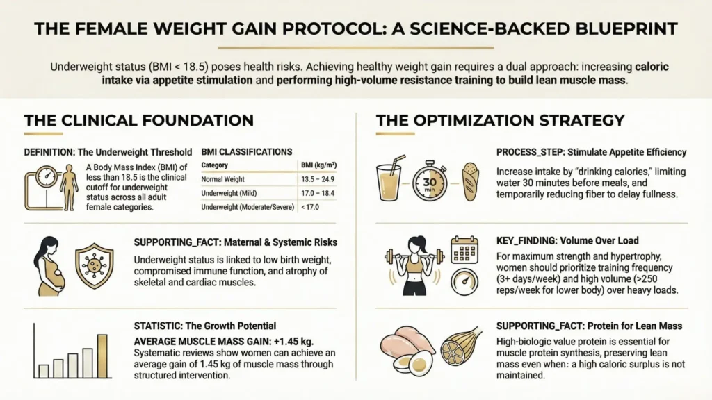 how to gain weight for females