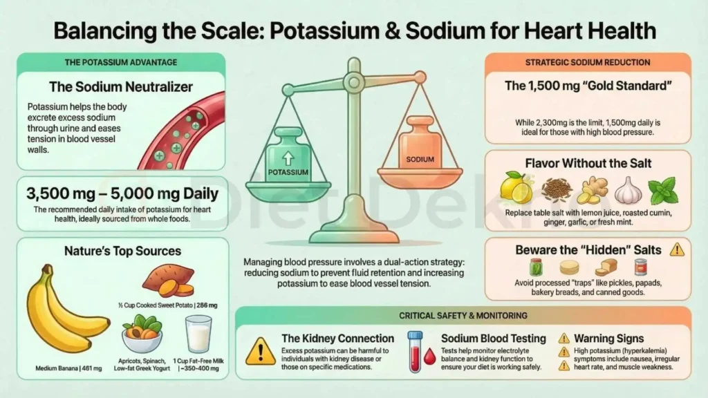 Healthy meal results from a BP diet for heart patients program.