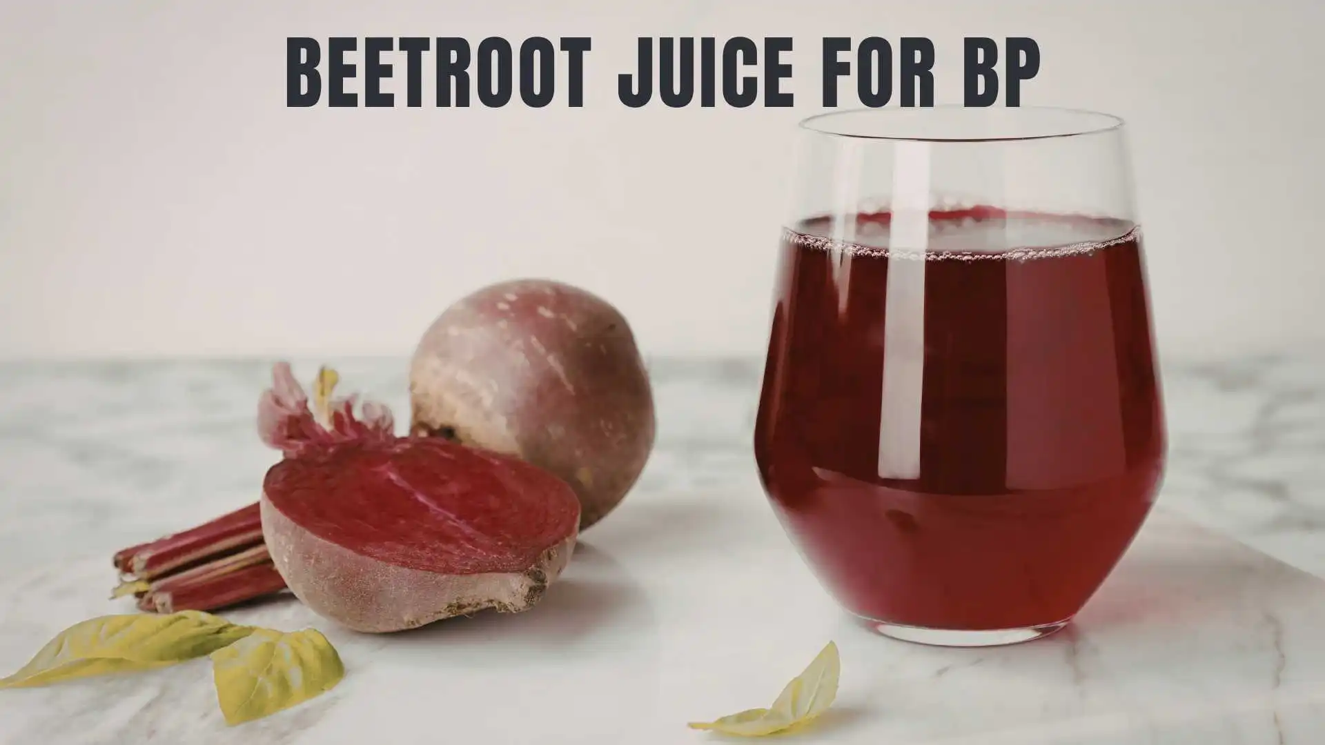 Fresh glass of beetroot juice for BP management
