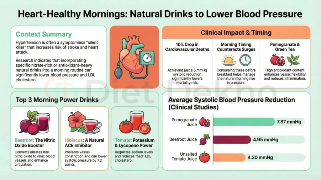 A glass of fresh beetroot juice, one of the best morning drinks for BP control.